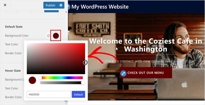 Changing the button color in Sydney theme Changing the button color in Sydney theme