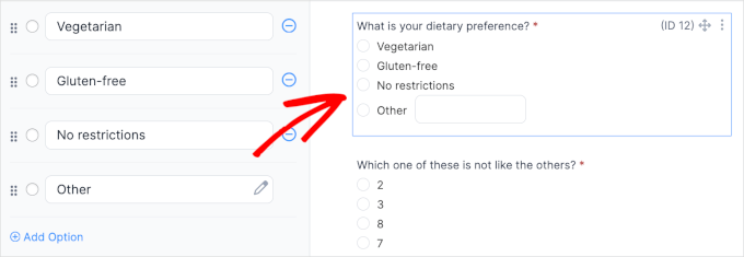 Field with an Add Other option Field with an Add Other option