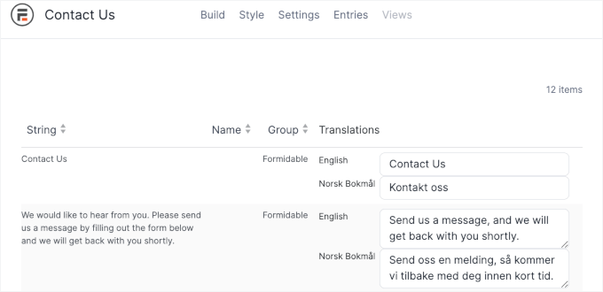 Polylang translating the contact form's elements Polylang translating the contact form's elements