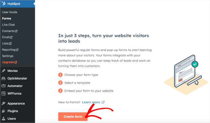 Creating HubSpot forms Creating HubSpot forms