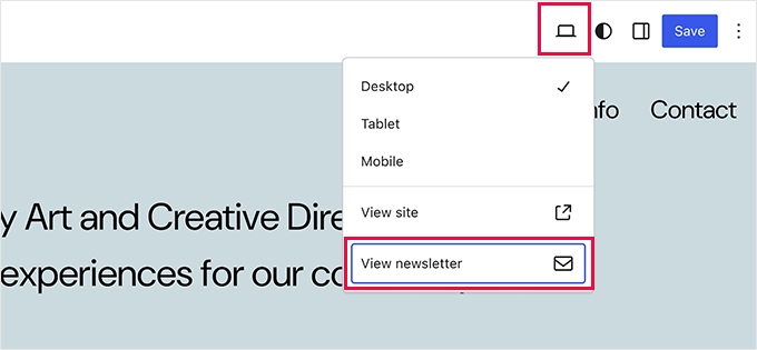 Opțiuni extinse de previzualizare în editorul de blocuri Opțiuni extinse de previzualizare în editorul de blocuri