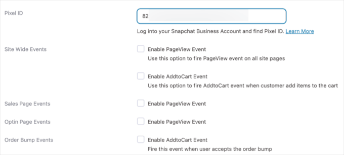 Adding pixel ID Adding pixel ID