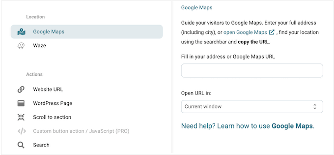 WordPress web sitenize veya blogunuza bir Google Haritalar düğmesi ekleme WordPress web sitenize veya blogunuza bir Google Haritalar düğmesi ekleme