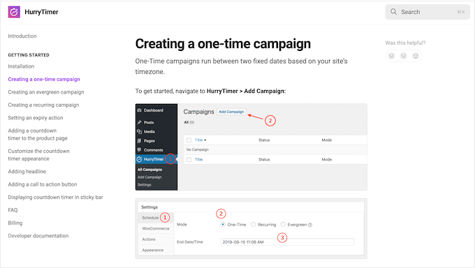 Un exemplu de documentație online