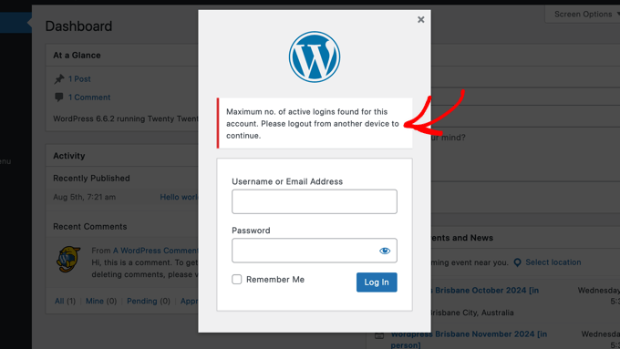 This User's Login Limit Has Been Reached This User's Login Limit Has Been Reached