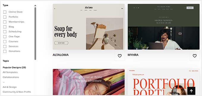 Sqaurespace templates Sqaurespace templates