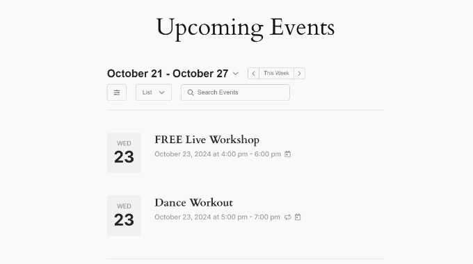 View upcoming events preview View upcoming events preview