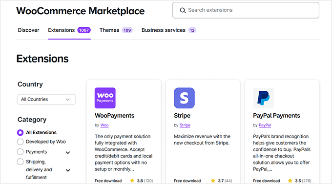 WooCommerce extensions WooCommerce extensions