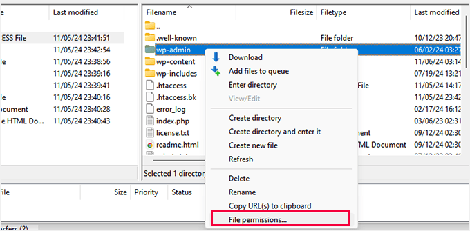 File permissions folders File permissions folders
