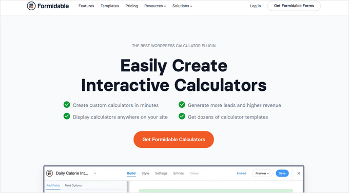 Formidable Forms calculator plugin Formidable Forms calculator plugin