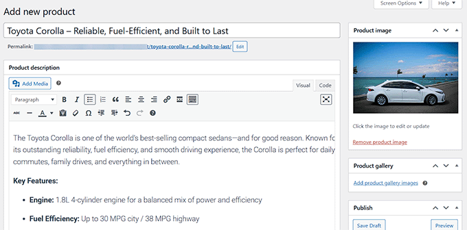 Vendre des voitures avec WooCommerce