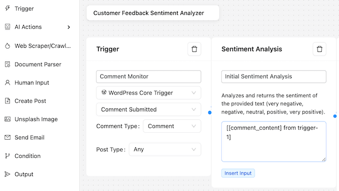 Analyzing sentiment in comments, posts, customer support tickets, and similar content Analyzing sentiment in comments, posts, customer support tickets, and similar content