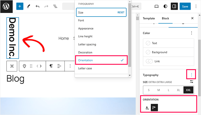Tipografie verticală Tipografie verticală