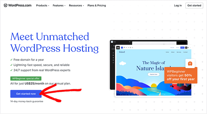 WordPress.com exclusive discount for WPBeginner users WordPress.com exclusive discount for WPBeginner users