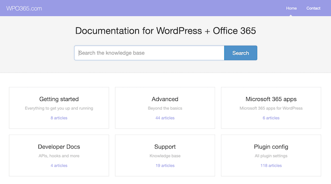 Przykład dokumentacji online