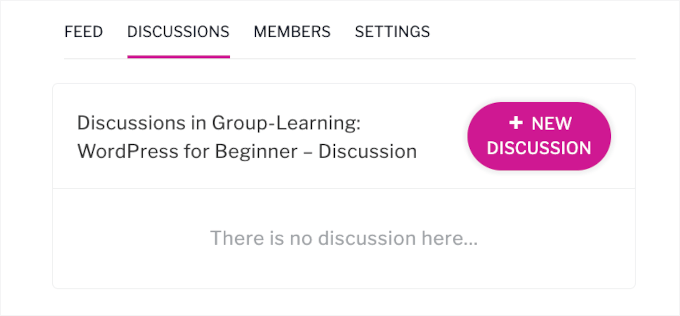 The Discussion tab The Discussion tab
