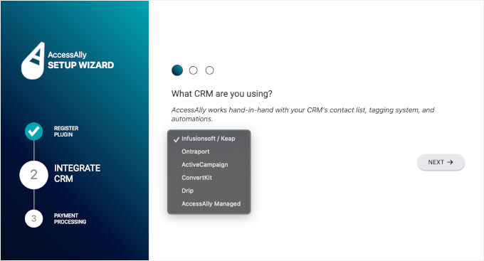 Integrating CRM in AccessAlly Integrating CRM in AccessAlly