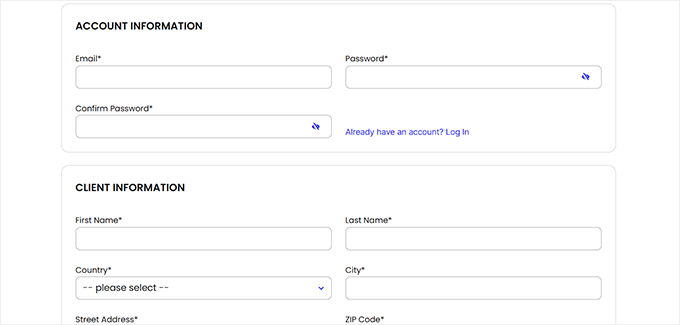 Complete hosting purchase in SiteGround
