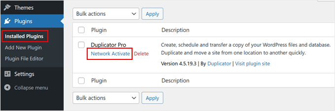 Activating Duplicator in WordPress multisite Activating Duplicator in WordPress multisite