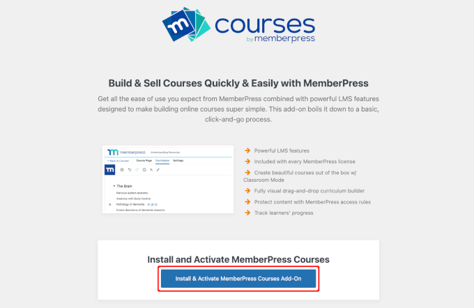 Installing Courses add on Installing Courses add on