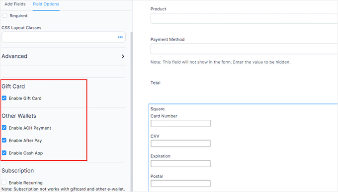 Square in Formidable Forms