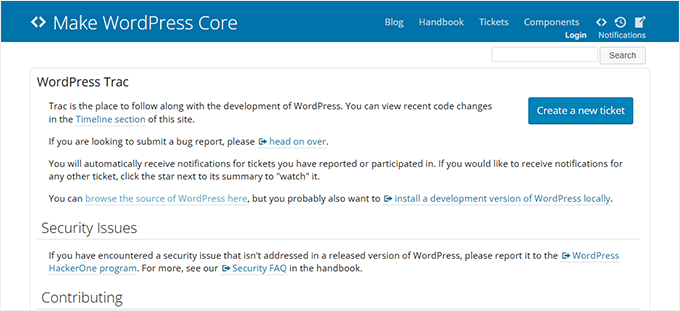 Reporting a bug in WordPress core trac Reporting a bug in WordPress core trac