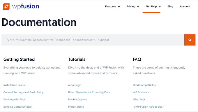 Ett exempel på online-dokumentation för WordPress