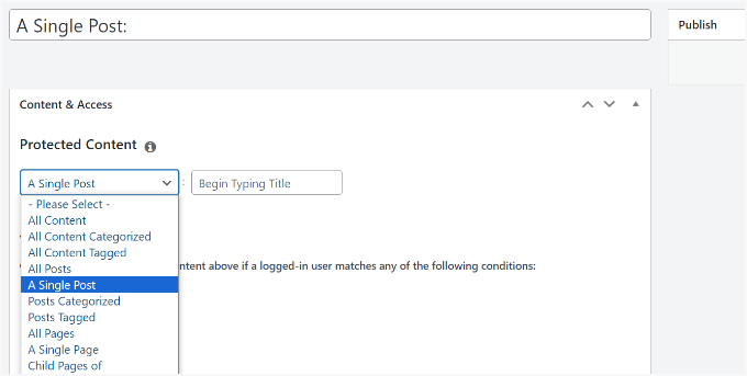 Restricting access in MemberPress Restricting access in MemberPress
