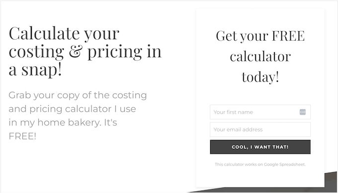 オンライン計算機を使用してリードを収集する方法