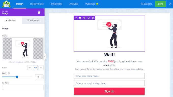 WordPressブログまたはウェブサイトでインラインコンテンツロックフォームを作成する方法