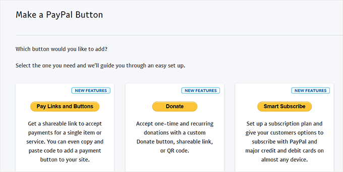 PayPal buttons PayPal buttons