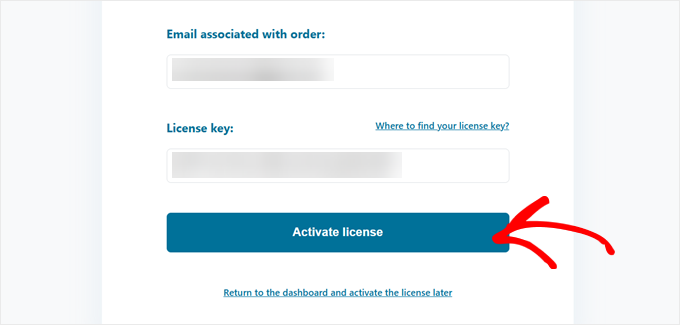 Activarea licenței YITH Activarea licenței YITH