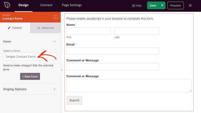 Cómo incrustar formularios de contacto en un sitio web o blog de una sola página Cómo incrustar formularios de contacto en un sitio web o blog de una sola página