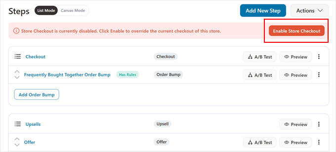 Enabling store checkout in FunnelKit Enabling store checkout in FunnelKit