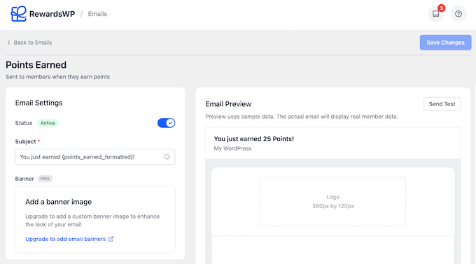 Anteprima delle email automatiche per affiliati