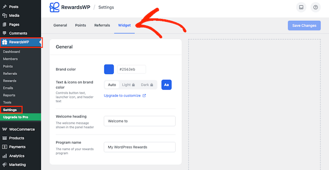Come personalizzare il widget di referral RewardsWP per WordPress