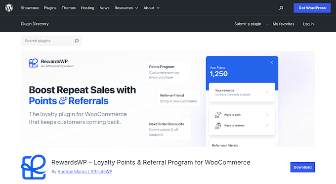 Il plugin WordPress RewardsWP