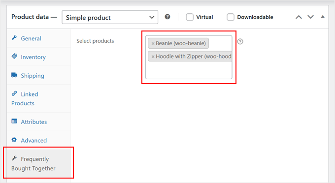 Configuring the YITH Frequently Bought Together box Configuring the YITH Frequently Bought Together box
