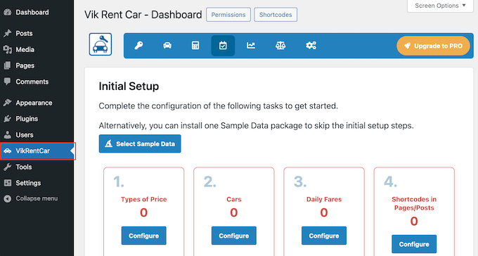 WordPressウェブサイトにレンタカーシステムを追加する