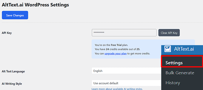 Add AltText.ai API key Add AltText.ai API key