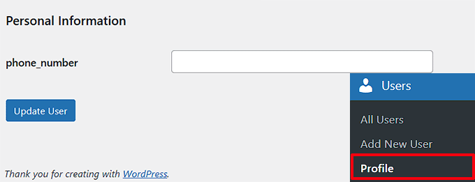 Existing users adding phone numbers Existing users adding phone numbers