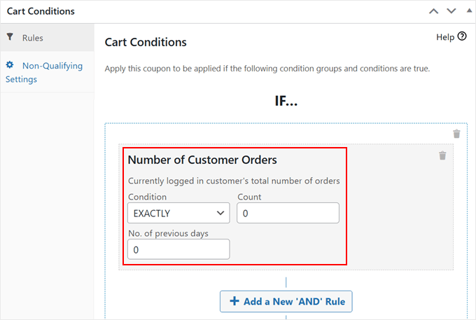 Configuring the first-purchase discount rule with Advanced Coupons