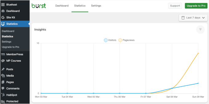 Statistici în Burst Statistics