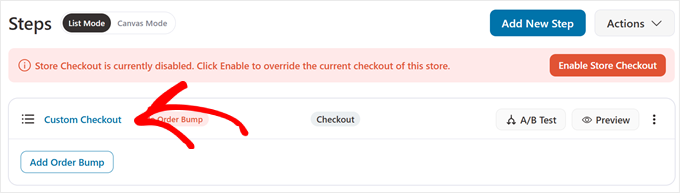 Editarea unui flux de checkout în FunnelKit