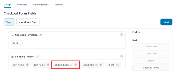 Redigera ett fält i en FunnelKit-utcheckningsformulär