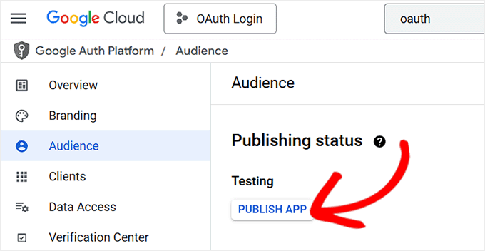 Kliknij przycisk Publikuj aplikację