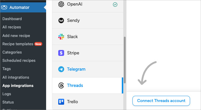 Uncanny Automator app integration Threads Uncanny Automator app integration Threads