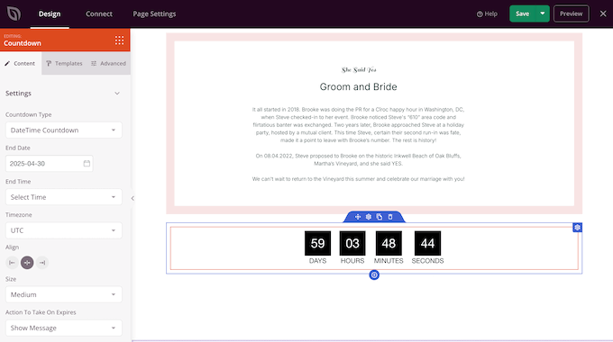 How to create a countdown timer in SeedProd
