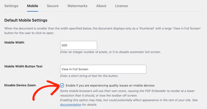 Désactivation du zoom pour les utilisateurs mobiles