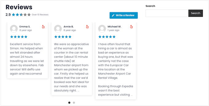 顧客レビューをウェブサイト、ブログ、またはオンラインストアに表示する